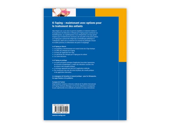 Quatrième de couverture du livre K-Taping® en pédiatrie Quatrième de couverture du livre K-Taping® en pédiatrie
