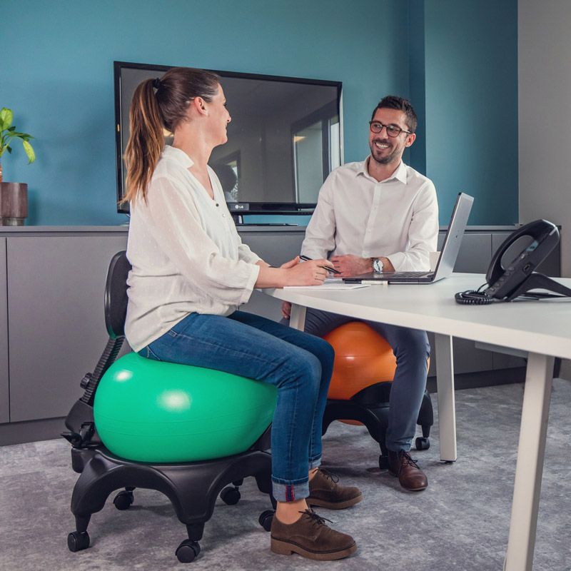 Ballon d'exercice, chaise de balle de yoga avec pompe rapide