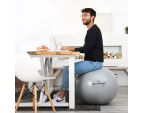 Homme assis sur le ballon de Gymnastique SISSEL® SECUREMAX® Ø65 cm en télétravail