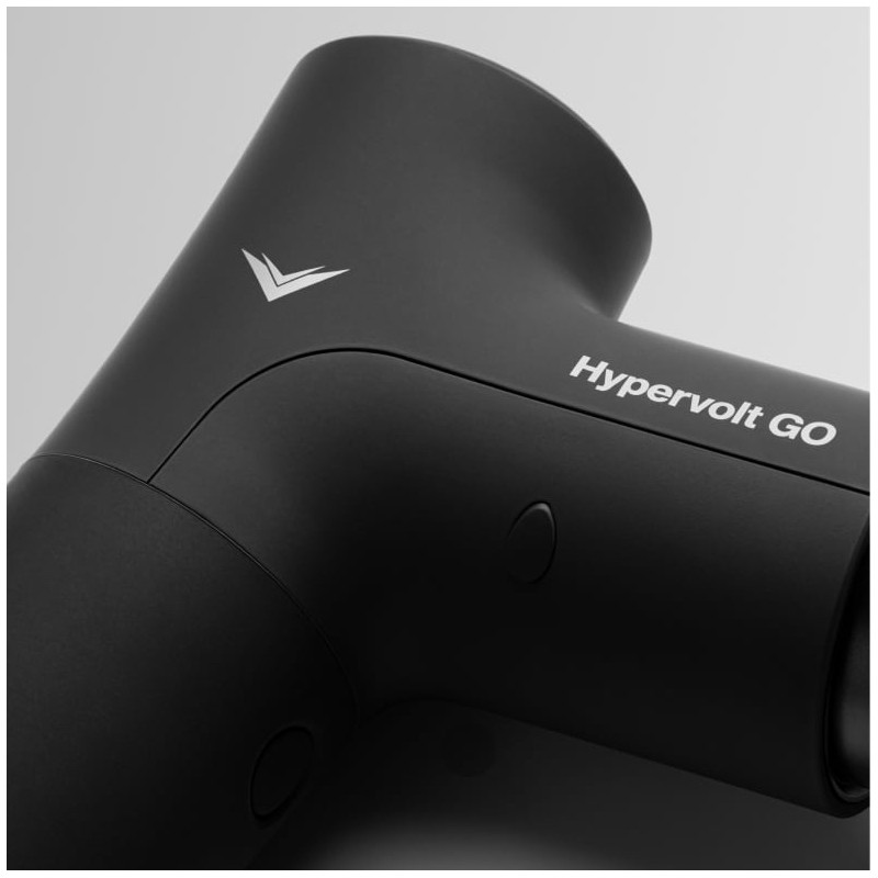 Hypervolt Go vu de côté de près Hypervolt Go vu de côté de près