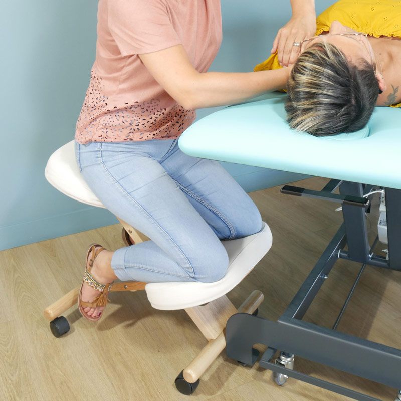 Tabouret à roulettes siège rond, Tabouret Massage sissel