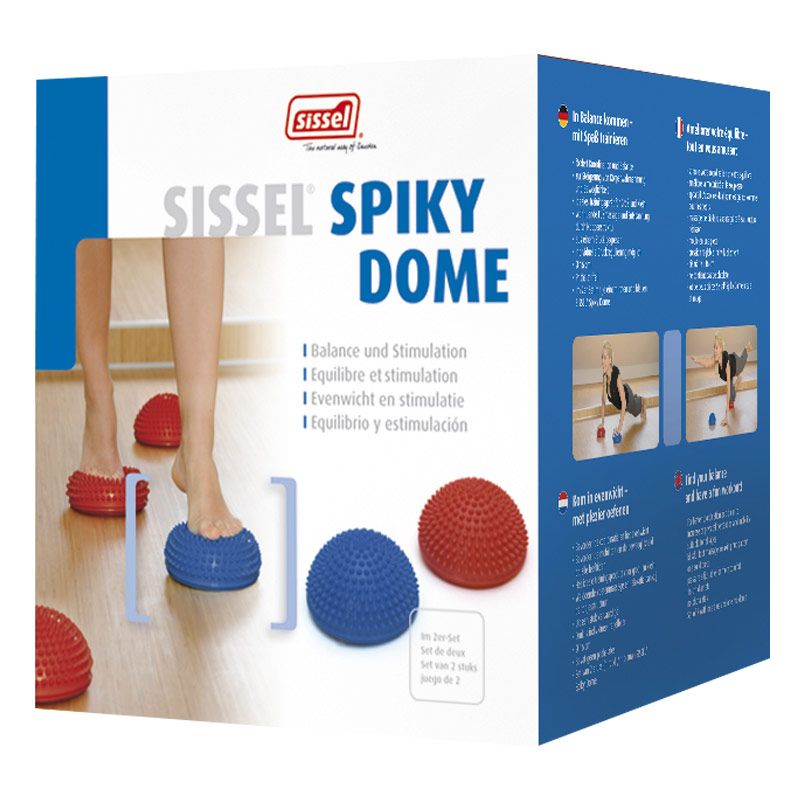 SISSEL® SPIKY DOME, lot de 2 rouge & bleu - packaging