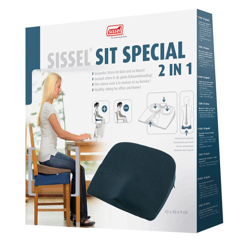 SISSEL SPECIAL SIT 2 in 1 Coussin Coccyx - Coussin d'assise - packaging