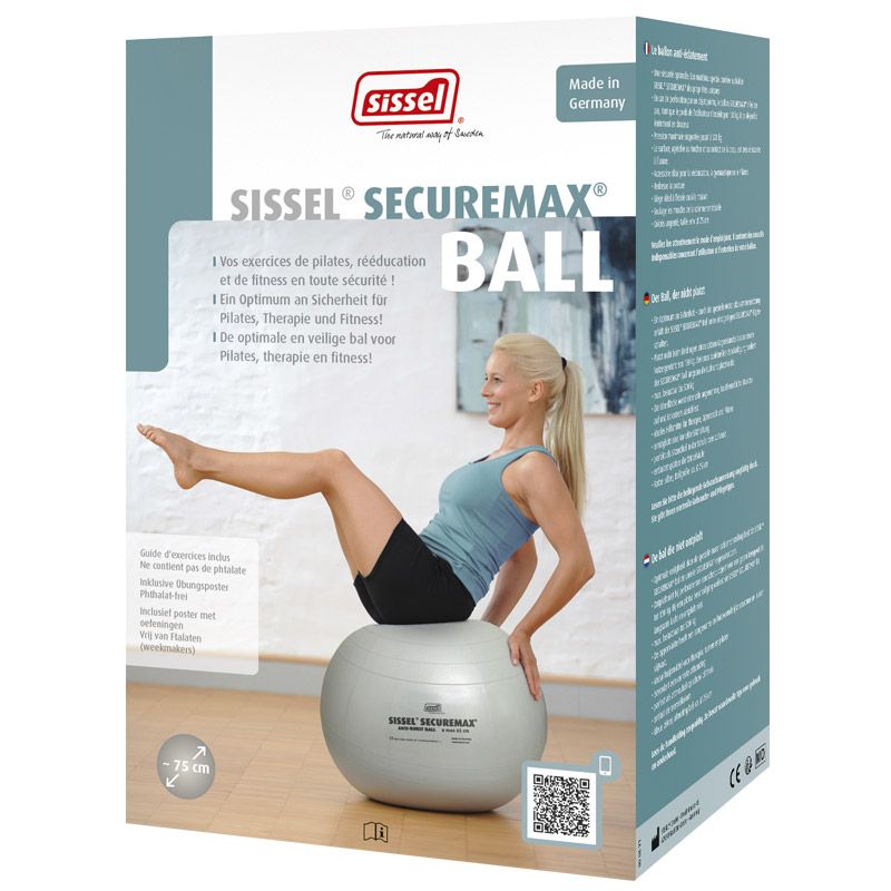 Packaging du ballon de gym SISSEL® SECUREMAX® Ø75 cm gris