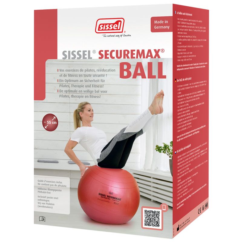 Packaging du ballon de gym SISSEL® SECUREMAX® Ø65 cm rouge