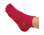 Chaussettes Pilates, Fushia en fibre de bamboo vu du dessus