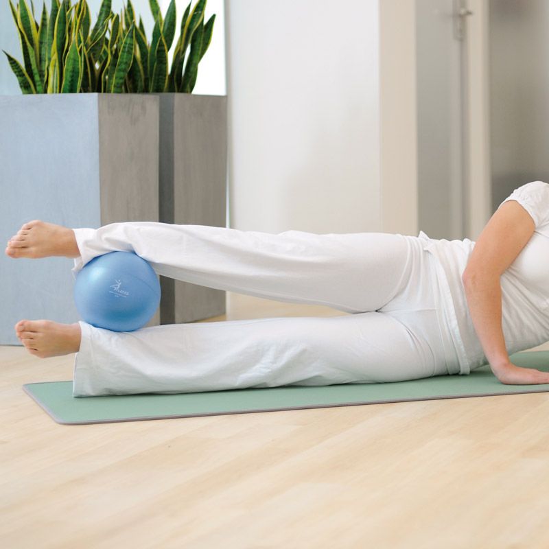 Cikyner Balle de Pilates Douce, Petite Balle d'exercice de 23 à 25 cm avec  Paille