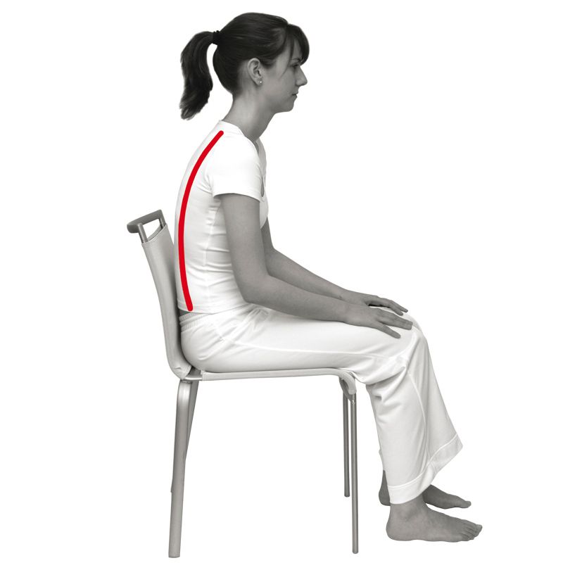 Mauvaise position sans le coussin d'assise triangulaire SISSEL® Mauvaise position sans le coussin d'assise triangulaire SISSEL®