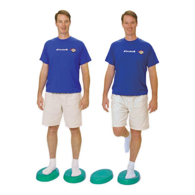 Homme utilisant Stability Trainer vert Homme utilisant Stability Trainer vert