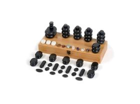 Kit de massage 64 pierres chaudes + coffret