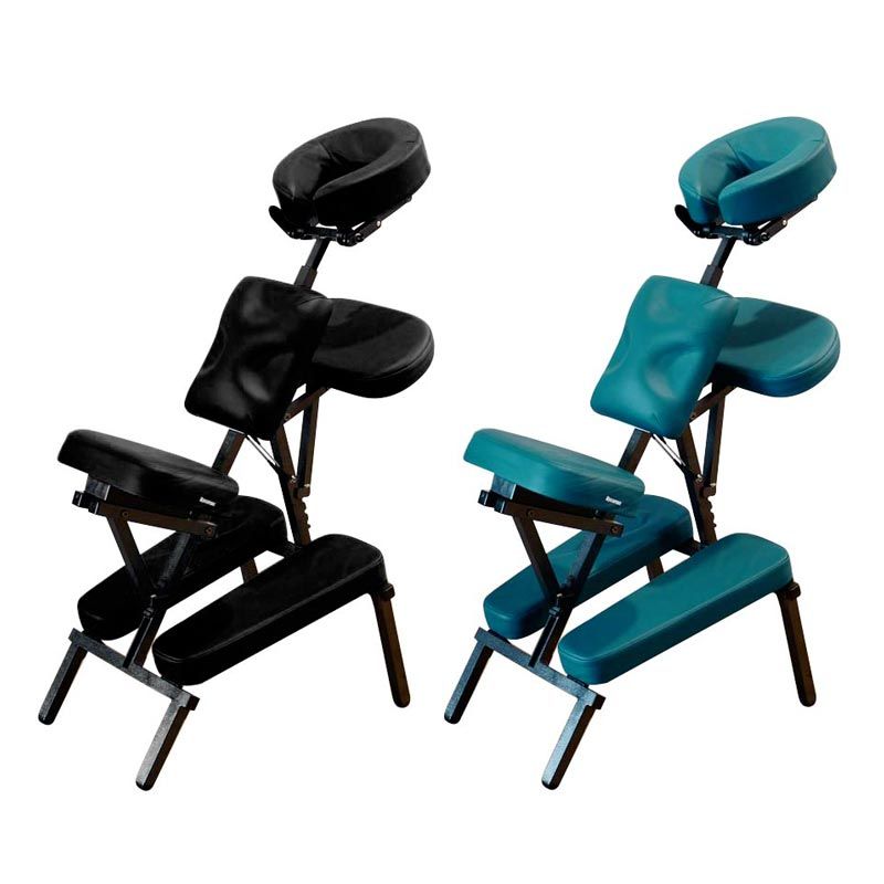 Chaises de massage Eco noi ou bleu pétrole