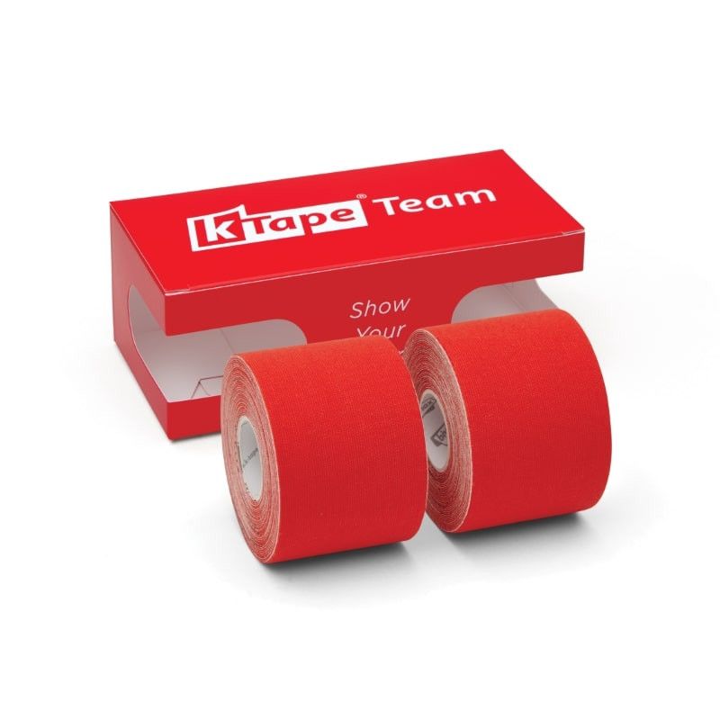 Boîte de 2 bandes taping K-Tape® Team 5 m Rouge