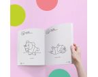Cahier de coloriage Petit Pilates affichage des dessins