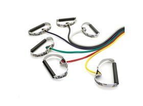 Tubes élastiques de musculation avec poignées en PVC THERABAND® 127 cm