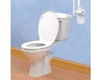 Barre d'appui WC relevable Devon aluminium 69 cm
