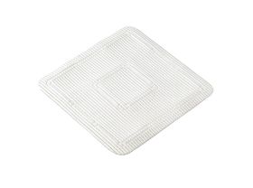 Tapis de bain en mousse Carre - pour douche- Blanc