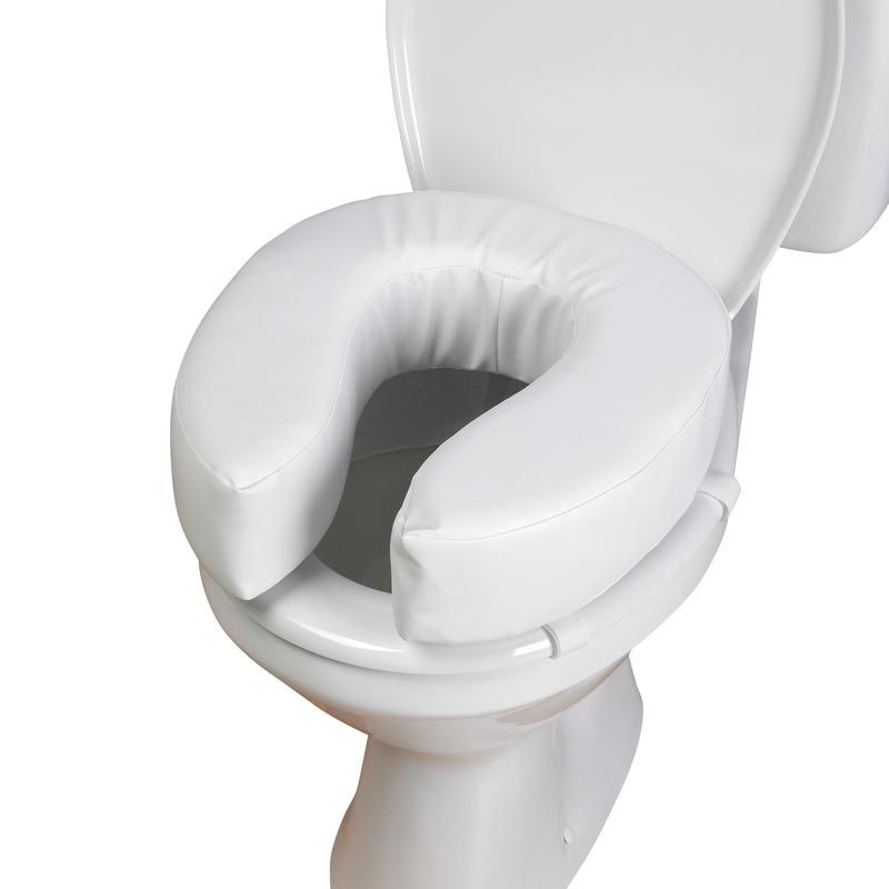 Siège de toilettes rembourre Haut. 10cm-Long. 41cm Siège de toilettes rembourre Haut. 10cm-Long. 41cm