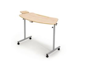 Table incurvée inclinable avec tablette Homecraft®