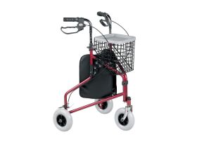Déambulateur 3 roues en acier avec sac et panier Days®