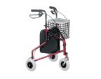 Déambulateur 3 roues en acier avec sac et panier Days®