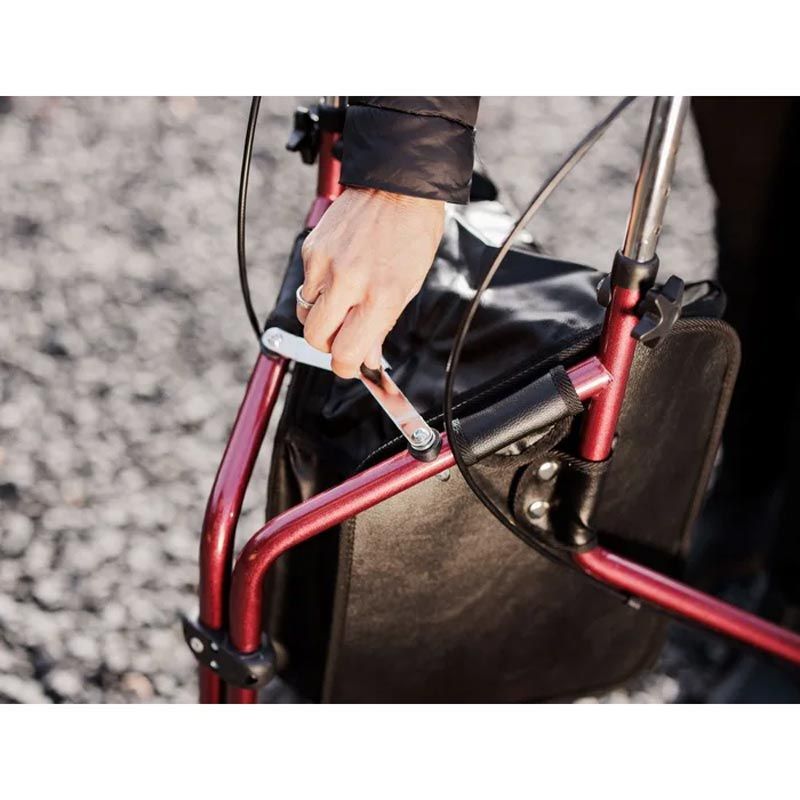 Déambulateur 3 roues en acier avec sac et panier Days® Déambulateur 3 roues en acier avec sac et panier Days®