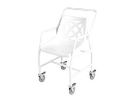 Chaise de douche à roulettes réglable