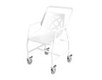 Chaise de douche à roulettes réglable