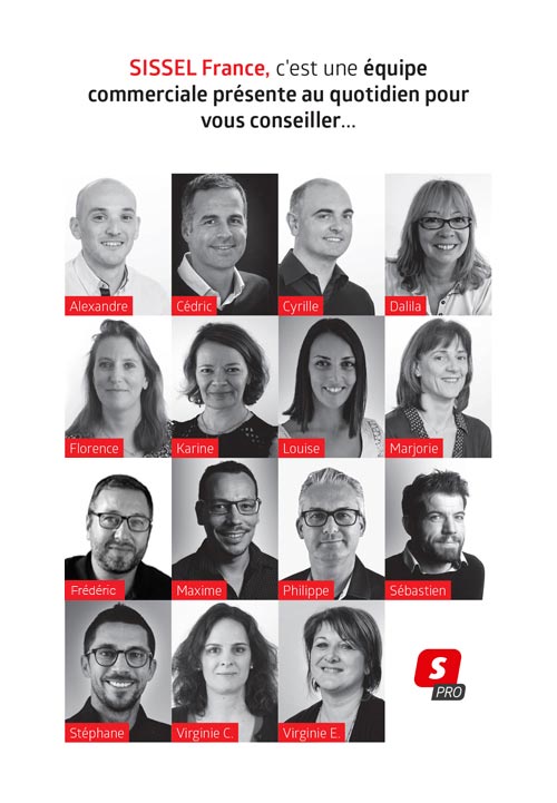 Equipe commerciale Sissel France 2021-2022