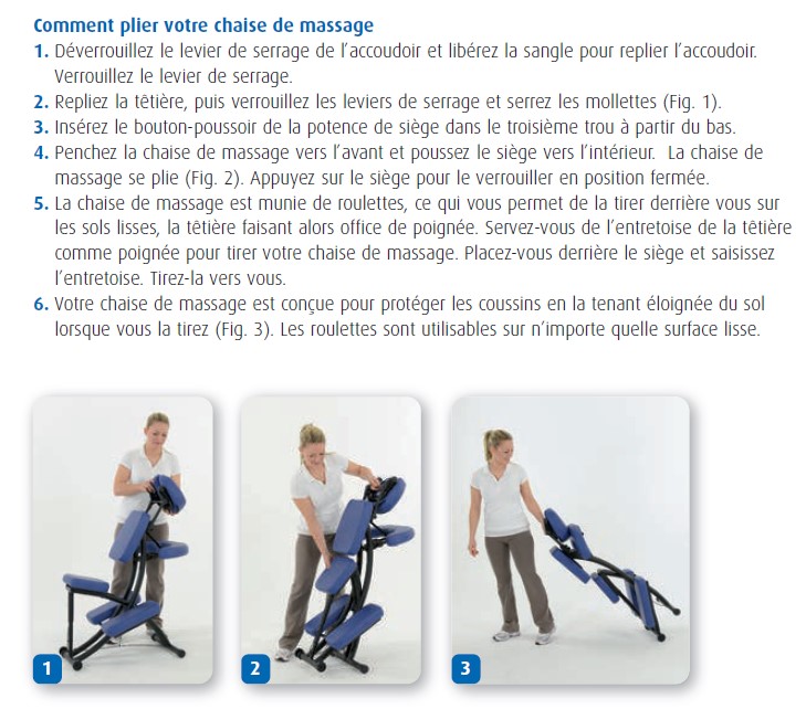 Comment plier la chaise de massage Sissel® portal pro