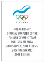 Utilisation du gel Polar Frost par l'équipe Olympique Finlandaise